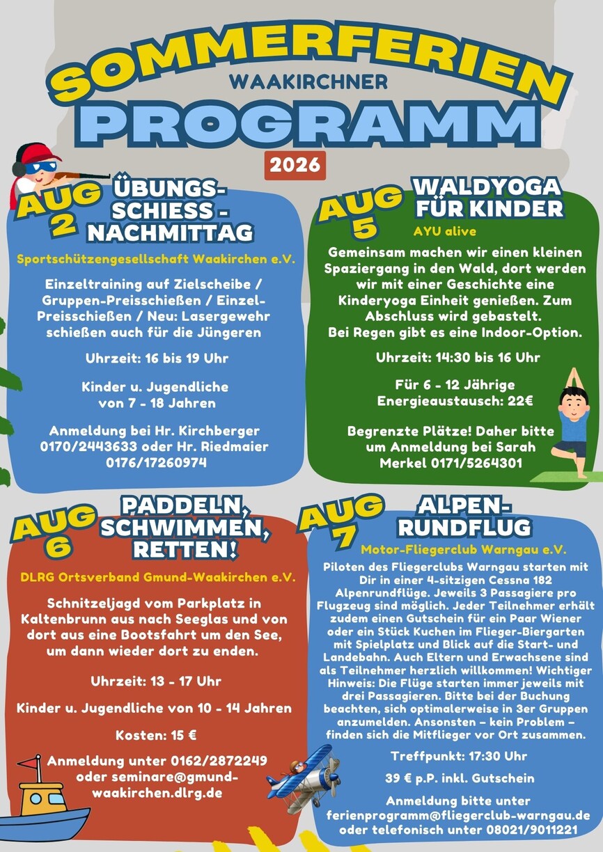 Flyer Ferienprogramm